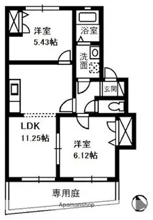 リバーシティー22 A【1階】の間取り
