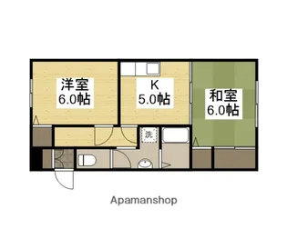 サンライフ中島ⅡA【1階】の間取り