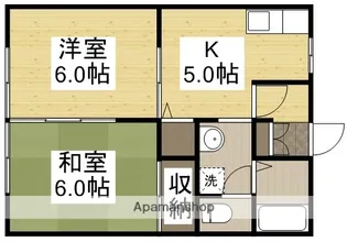 エスポワールマキ【1階】の間取り