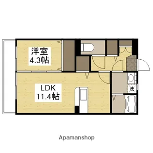 マンション・美【2階】の間取り