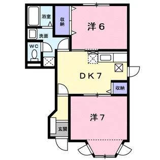 ウィスタリア【1階】の間取り