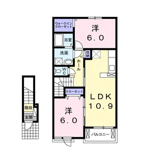 アンヴィーニュ【2階】の間取り