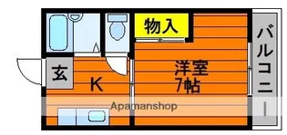 メゾンミヤモト【101号室】の間取り