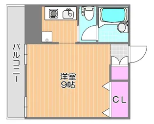 ラ・メール撫川【203号室】の間取り