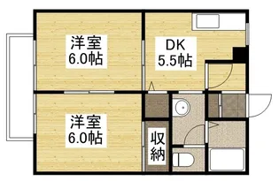 ブロードビューI【202号室号室】の間取り