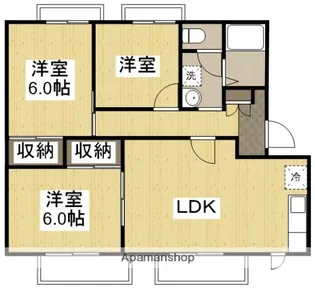星の郷C【201号室】の間取り