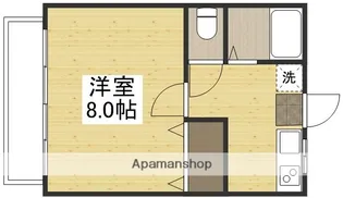 コーポハーベスト【110号室】の間取り