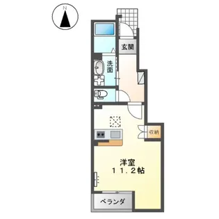 カーサ ソレイユ【1階】の間取り