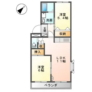 プチフルール【2階】の間取り