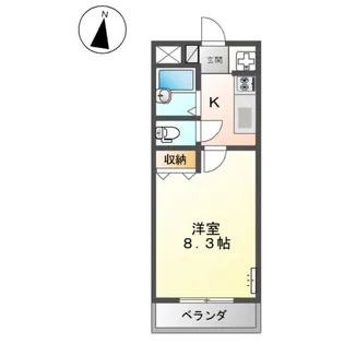 アムールパレスⅡ【2階】の間取り