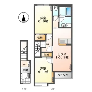 ソレアード・ハイムA【2階】の間取り