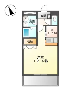 グレイスパレス【108号室】の間取り