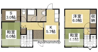 岡山県都窪郡早島町若宮【一戸建】の間取り
