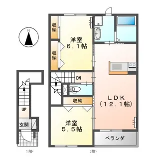 桜パーク【2階】の間取り