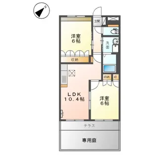 メルヴェーユ【1階】の間取り