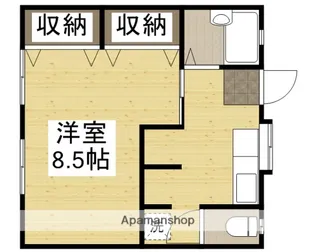 向陽荘 西棟【2階】の間取り