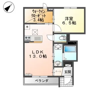 リジエールA【1階】の間取り