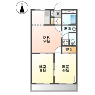 ロイヤルハイツ692【2階】の間取り