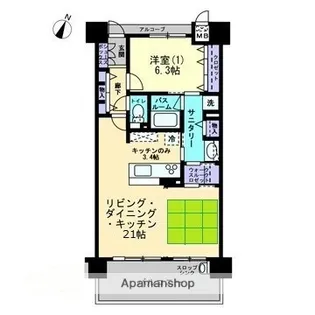 アルファステイツ倉敷寿町Ⅱ【5階】の間取り