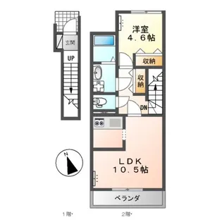アヴェニール【205号室】の間取り