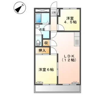 グレースタウンⅠ【3階】の間取り