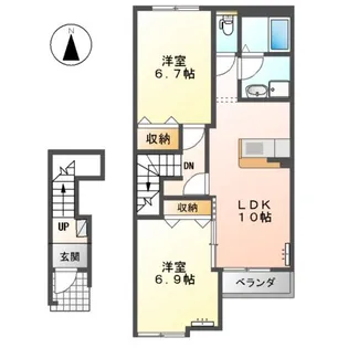 スイレンカ【2階】の間取り