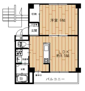 ビレッジハウス真備第二2号棟【0107号室】の間取り