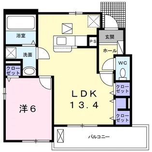 オーブ・プロムナード【1階】の間取り