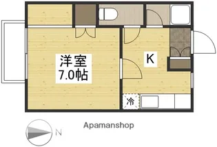 昭和コーポ【202号室】の間取り