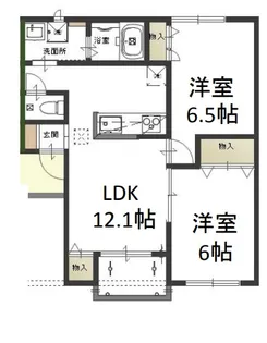 ファヴィリータC【2階】の間取り