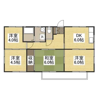 コーポみやび【101号室】の間取り