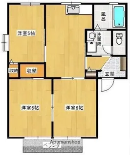 サンシャイン上成【2階】の間取り