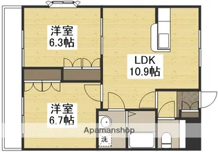 コートモデリア【101号室】の間取り