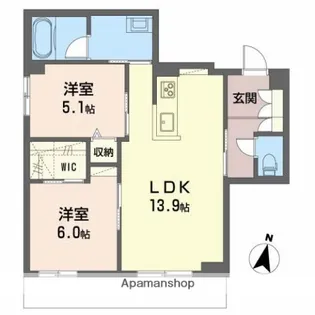 ル・フレーズ【1階】の間取り