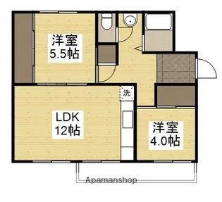 グランベルグ倉敷【406号室】の間取り