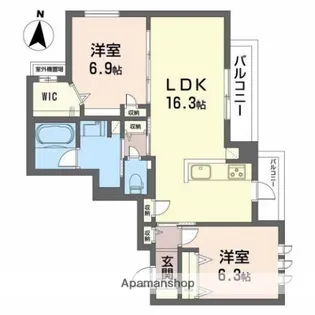 シリウス【2階】の間取り