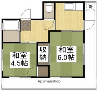 美土里マンション【33号室】の間取り