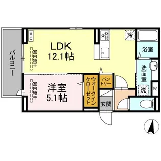 ベル・ポスト【2階】の間取り