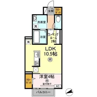 うぐいす館【1階】の間取り