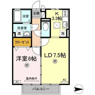リュミエール【1階】の間取り