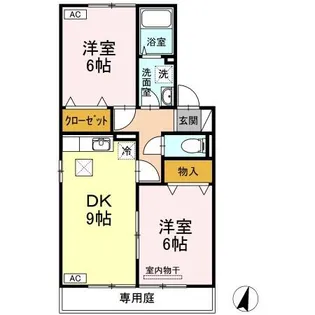 ECOーレジデンス『モア』 C棟【1階】の間取り