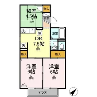 セリエ B棟【1階】の間取り