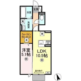 ベル クレール【1階】の間取り