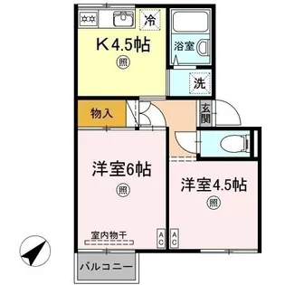 プレジール三島【2階】の間取り