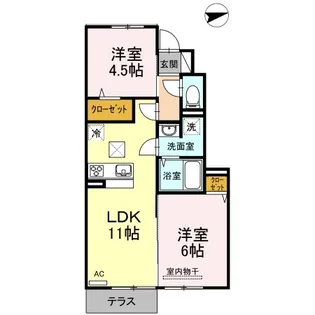 瀬戸内ハウジング【1階】の間取り