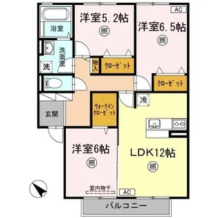 ボナールⅢ【2階】の間取り