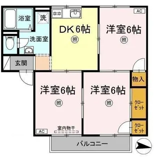 プレジール西島 B棟【1階】の間取り