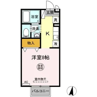セジュール大内A【2階】の間取り