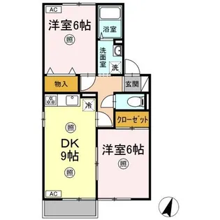 セジュールステア A棟【1階】の間取り