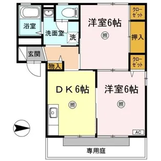 エイトタウン北【1階】の間取り